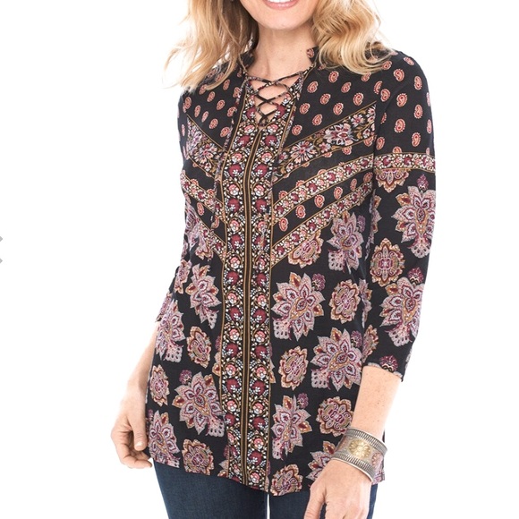 NWT Chico’s Parisian Medallion Blouse - Picture 1 of 13